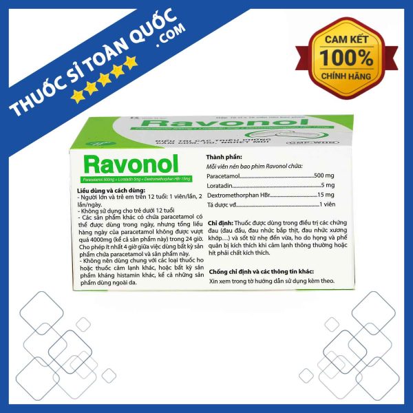 Ravonol vỉ 10